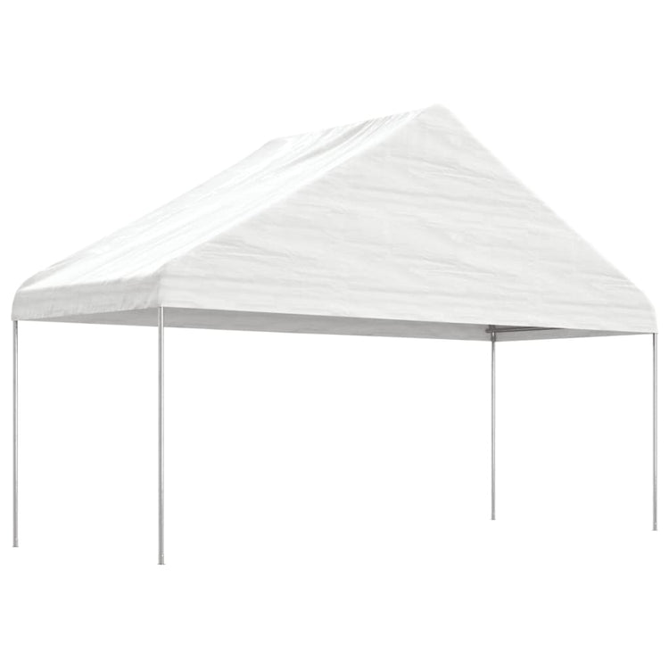 Tonnelle Vidaxx avec toit 5,88x2,23x3,75 m polyéthylène blanc