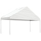 Tonnelle Vidaxx avec toit 5,88x2,23x3,75 m polyéthylène blanc