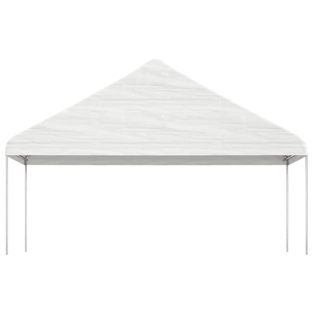 Tonnelle Vidaxx avec toit 5,88x2,23x3,75 m polyéthylène blanc