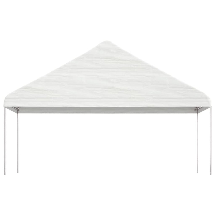 Tonnelle Vidaxx avec toit 5,88x2,23x3,75 m polyéthylène blanc