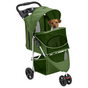 Vidaxl Chog Car pliable 80x46x98 cm Oxford tissu vert - afbeelding 2