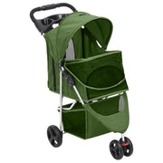 Vidaxl Chog Car pliable 80x46x98 cm Oxford tissu vert - afbeelding 3