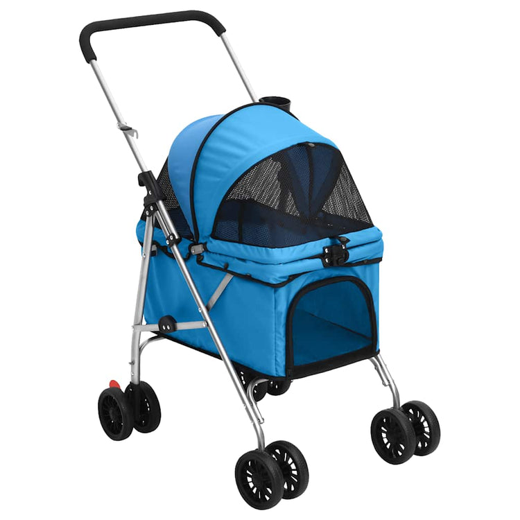 Vidaxl Chog Car pliable 76x50x100 cm Oxford tissu bleu