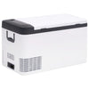 Vidaxl Cool Boîte avec poignée et adaptateur 18 L pp pe noir et blanc