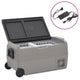 Vidaxl Cool Box avec roues et adaptateur 36 L pp et pe noir et gris