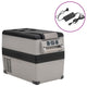 Vidaxl Cool Boîte avec poignée et adaptateur 55 l pp pe noir et gris