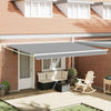 Vidaxx parasol pliant blanc 500 × 300 cm aluminium