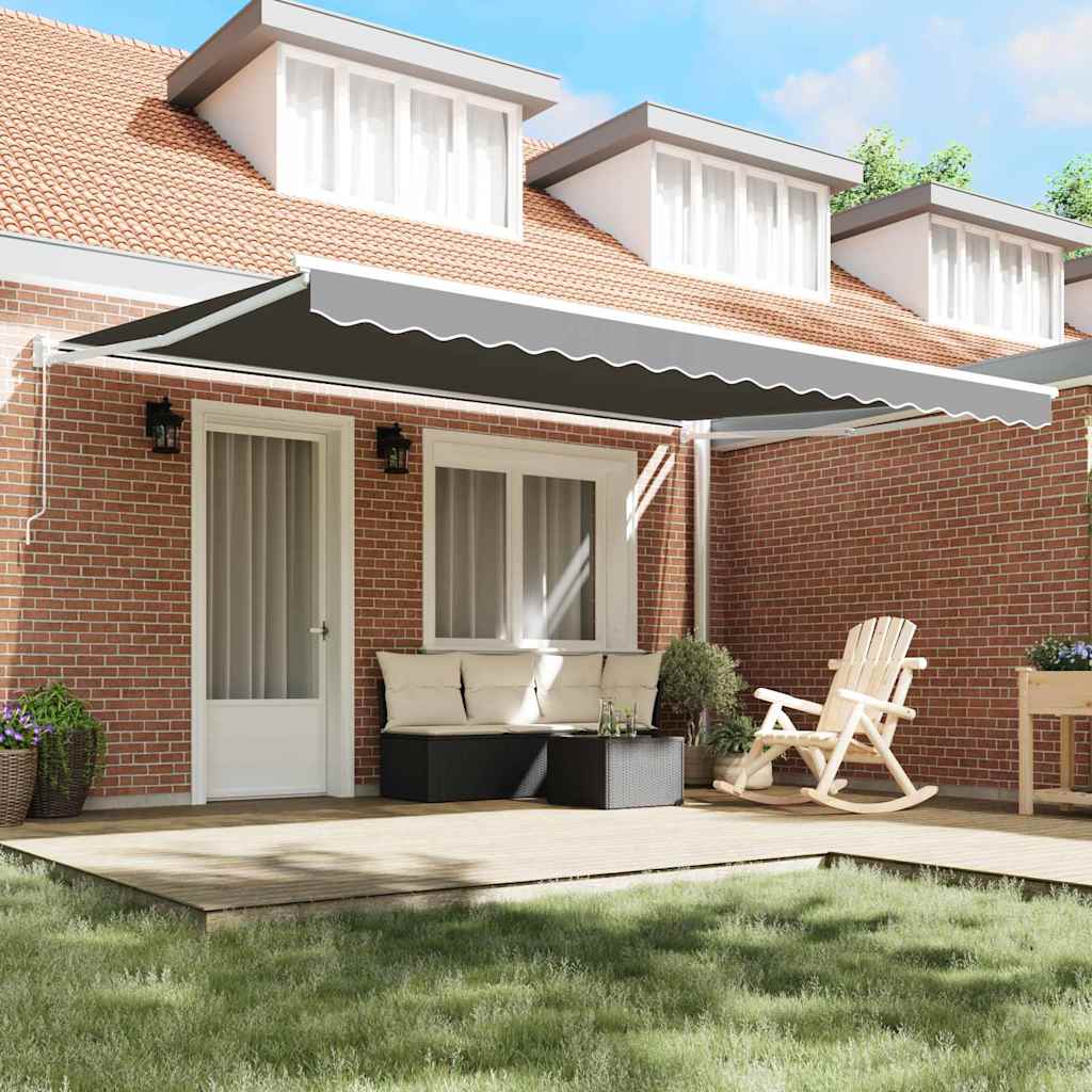 Vidaxx parasol pliant blanc 500 × 300 cm aluminium