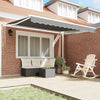 Vidaxx parasol pliant blanc 300 x 250 cm aluminium