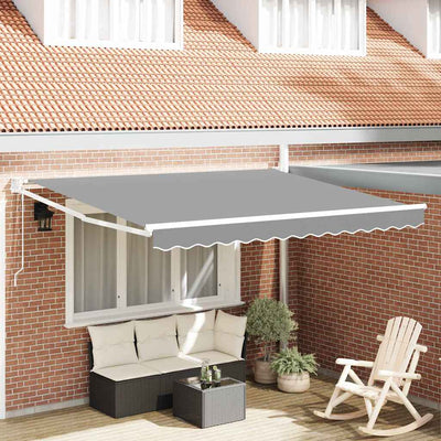Vidaxx parasol pliant blanc 350 x 250 cm aluminium