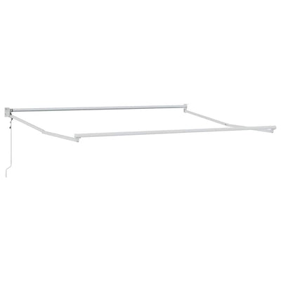 Vidaxx parasol pliant blanc 350 x 250 cm aluminium