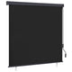 Vidaxl store enrouleur rayé anthracite 180 x 250 cm tissu et aluminium