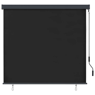 Vidaxl store enrouleur rayé anthracite 180 x 250 cm tissu et aluminium