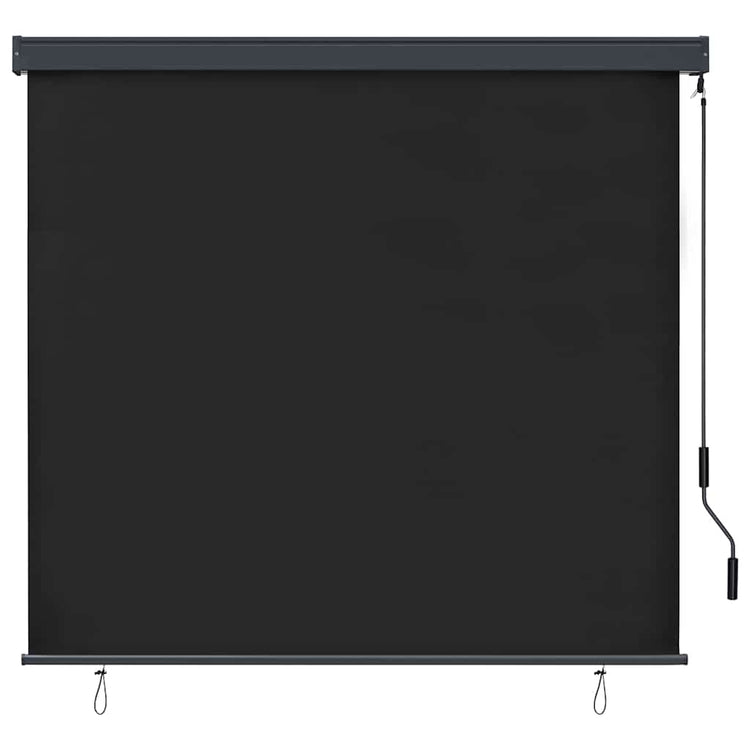 Vidaxl store enrouleur rayé anthracite 180 x 250 cm tissu et aluminium