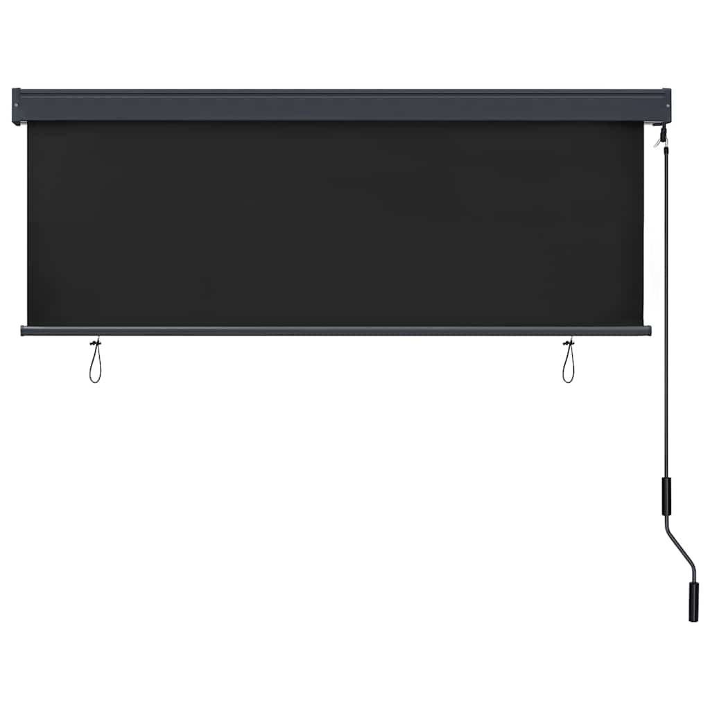 Vidaxl store enrouleur rayé anthracite 180 x 250 cm tissu et aluminium