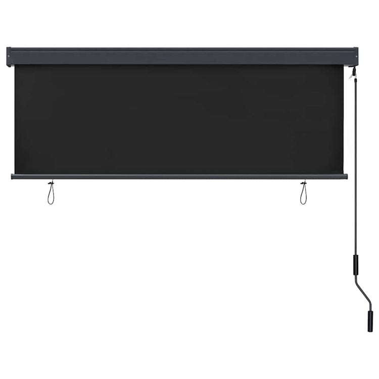 Vidaxl store enrouleur rayé anthracite 180 x 250 cm tissu et aluminium