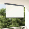 Vidaxxl store enrouleur avec rideaux crème 180 x 250 cm tissu et aluminium