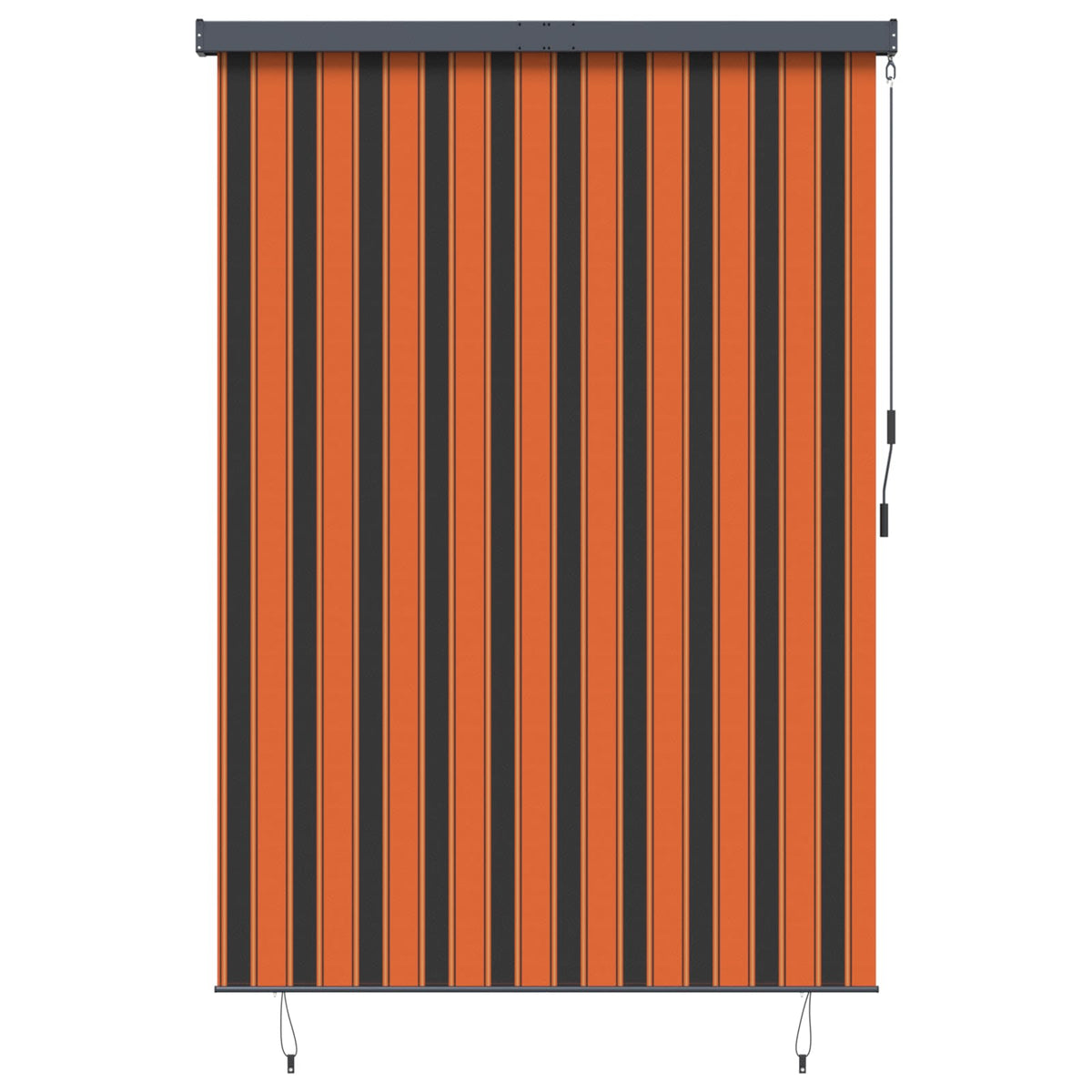 Vidaxxl store enrouleur orange et marron 180 x 250 cm tissu et aluminium