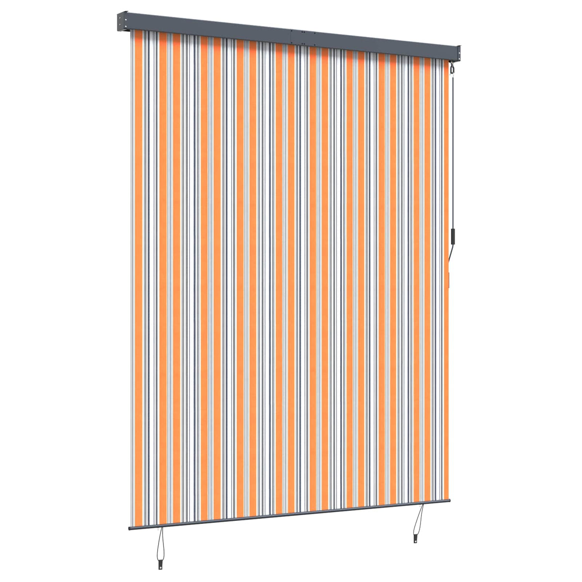 Vidaxxl store enrouleur jaune et bleu 200 x 250 cm tissu et aluminium