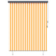 Vidaxxl store enrouleur blanc et orange 200 x 250 cm tissu et aluminium