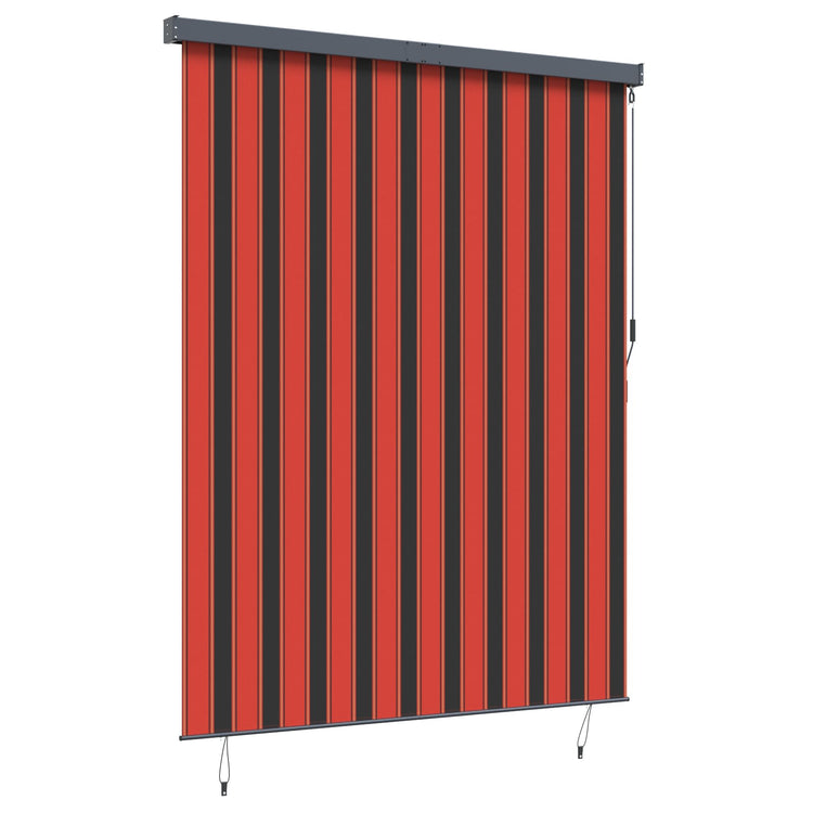 Vidaxxl store enrouleur orange et marron 200 x 250 cm tissu et aluminium