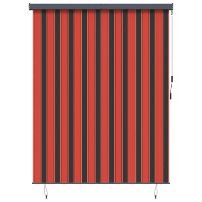 Vidaxxl store enrouleur orange et marron 200 x 250 cm tissu et aluminium