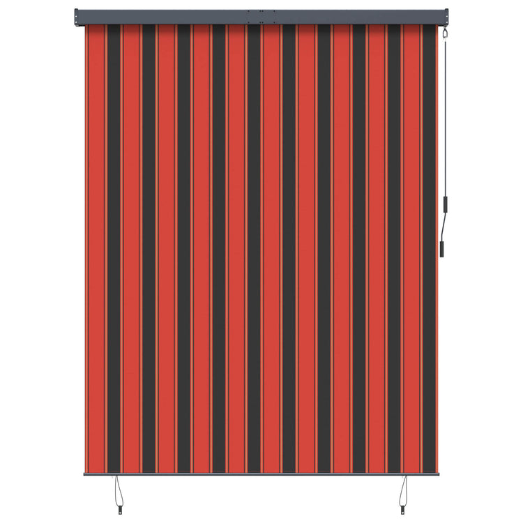 Vidaxxl store enrouleur orange et marron 200 x 250 cm tissu et aluminium
