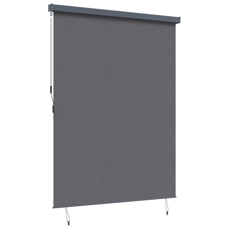 Vidaxl store enrouleur rayé anthracite 200 x 250 cm tissu et aluminium