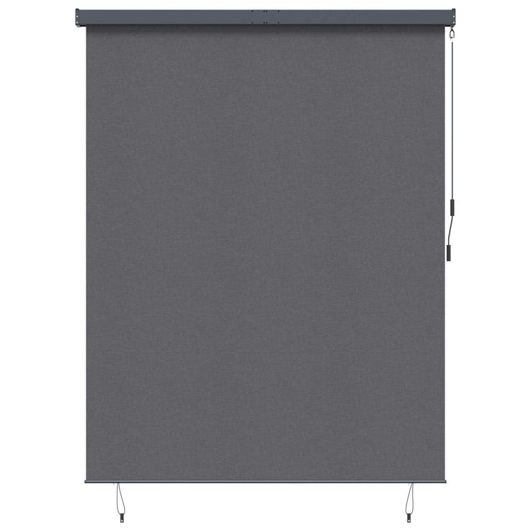 Vidaxl store enrouleur rayé anthracite 200 x 250 cm tissu et aluminium