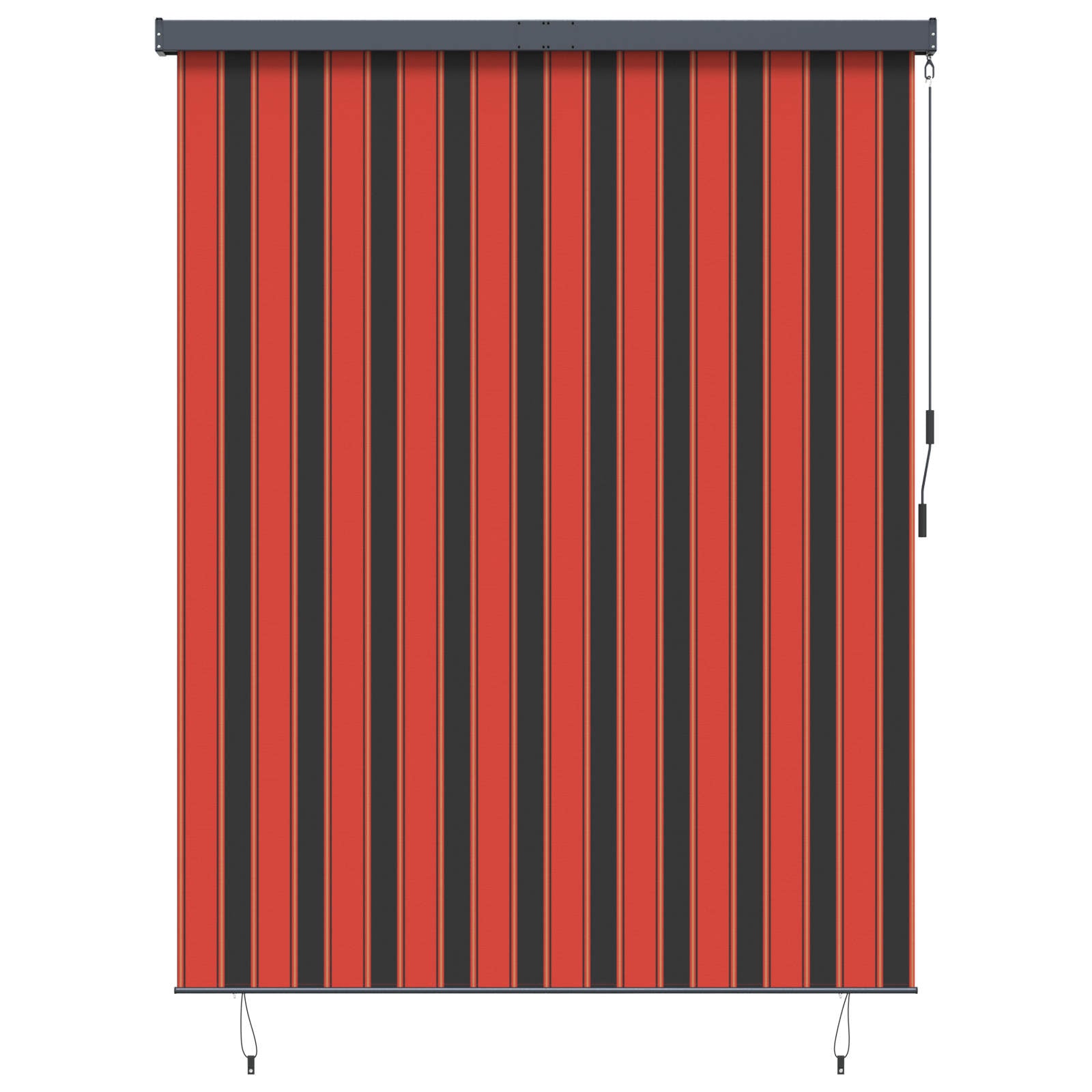 Vidaxxl store enrouleur orange et marron 200 x 250 cm tissu et aluminium