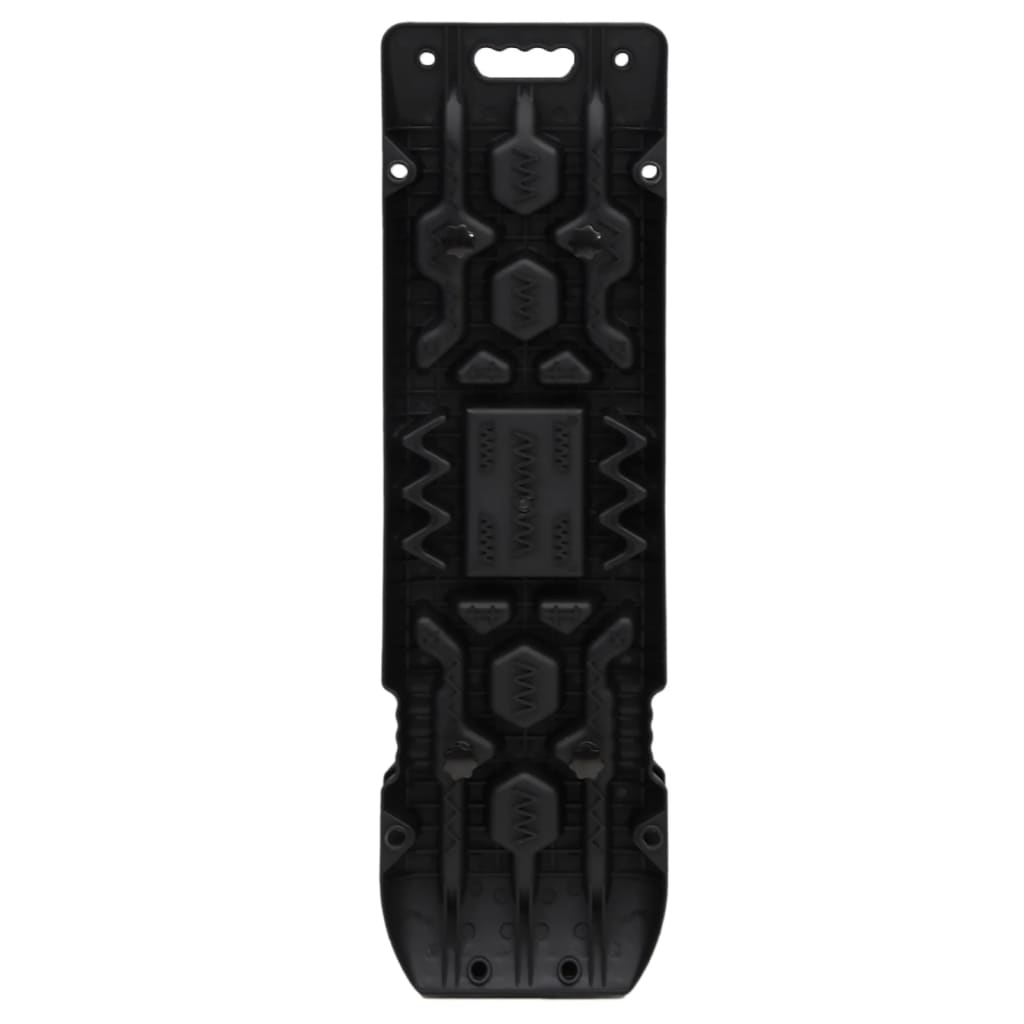 Plaques de poignée vidaxl 2 pcs 107x31x7 cm noire en nylon