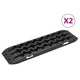 Vidaxl Gripplates 2 ST 106X30.5X7 CM Black en nylon