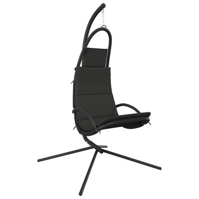 Vidaxl Rocking Chair avec tissu oxford et gris foncé en acier