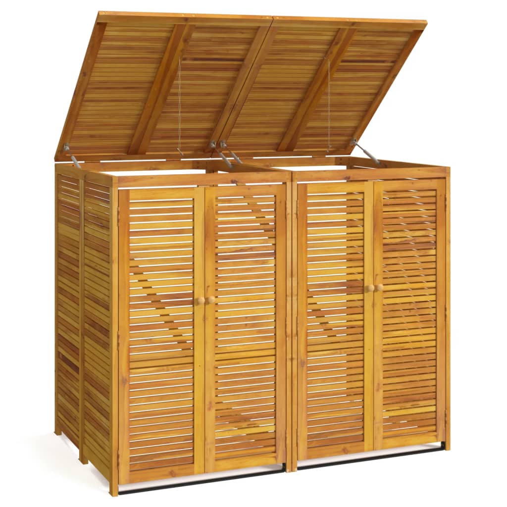 Vidaxl Rangement de cuisson à la boulangerie double 140x89x117 cm en bois d'acacia solide