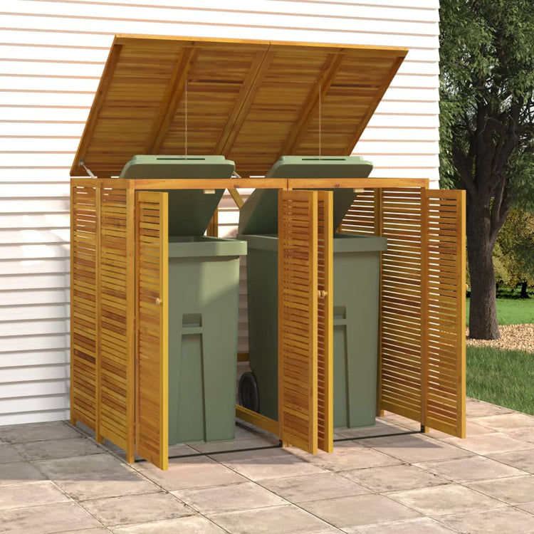 Vidaxl Rangement de cuisson à la boulangerie double 140x89x117 cm en bois d'acacia solide