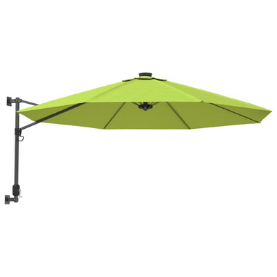 Vidaxl Wall Parasol 290 cm Green de pomme