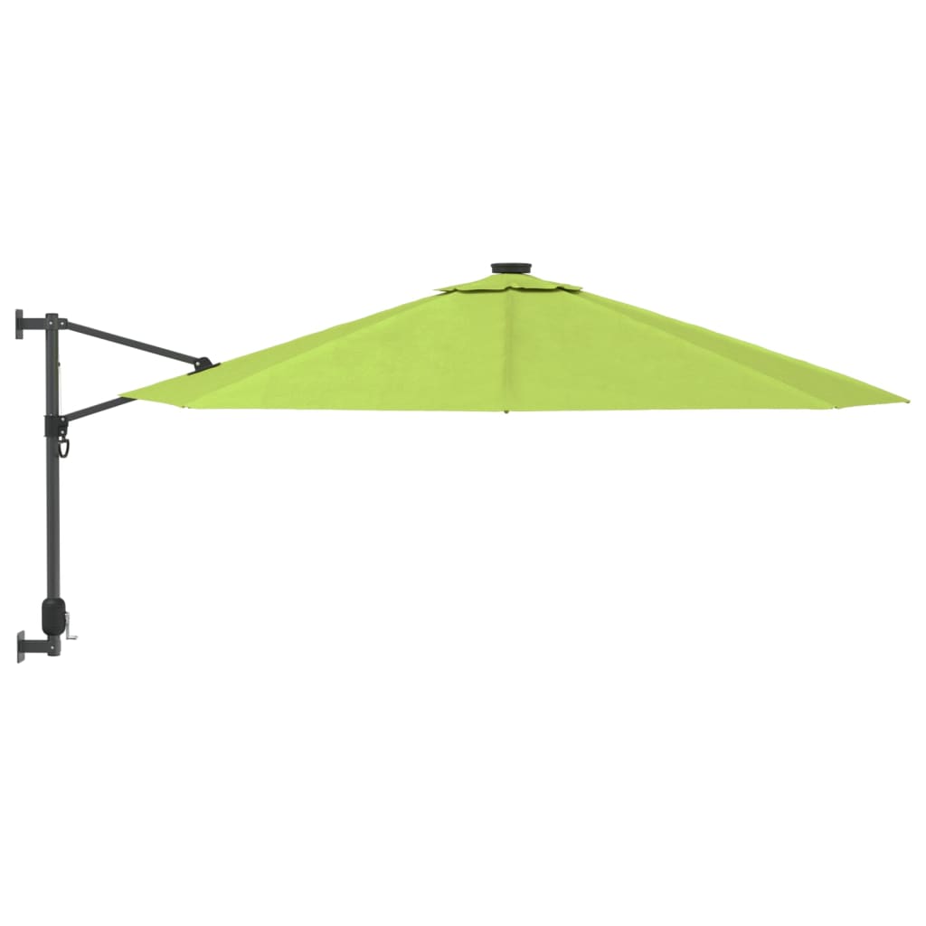 Vidaxl Wall Parasol 290 cm Green de pomme