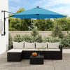 Vidaxl Wall Parasol 290 cm Bleu de mer
