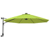 Parasol mural vidaxl avec LEDS 290 cm Green de pomme