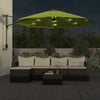 Parasol mural vidaxl avec LEDS 290 cm Green de pomme