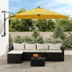 VidaXL wall parasol with LEDs 290 cm yellow