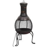 Vidaxl Garden Stove avec poker 39x39x90 cm en acier - afbeelding 2