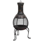 Vidaxl Garden Stove avec poker 39x39x90 cm en acier - afbeelding 3
