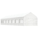 Arbor vidaxl avec toit 15.61x4.08x3,22 m Blanc en polyéthylène - afbeelding 1