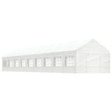 Vidaxl Arbor avec toit 20.07x4.08x3.22 m Blanc en polyéthylène - afbeelding 1
