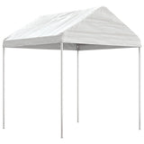 Arbor Vidaxl avec toit 6.69x2.28x2.69 m Blanc en polyéthylène - afbeelding 2