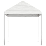 Arbor vidaxl avec toit 11.15x2.28x2.69 m blanc en polyéthylène - afbeelding 3