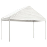 Arbor vidaxl avec toit 17.84x4.08x3,22 m Blanc en polyéthylène - afbeelding 2