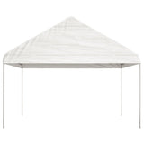 Arbor vidaxl avec toit 17.84x4.08x3,22 m Blanc en polyéthylène - afbeelding 3
