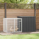 Vidaxl lapin Hutch 200x91x100 cm anthracite en acier galvanisé -colore